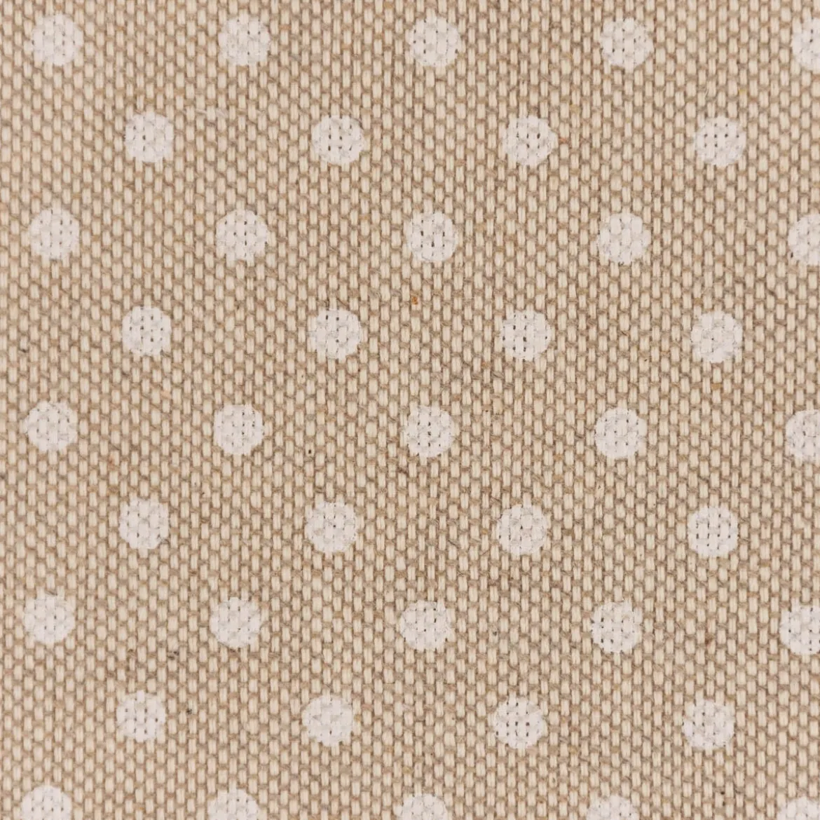 Zugluftstopper Leinenlook Basic Dot Pünktchen natur weiß verschiedene Größen von SCHÖNER LEBEN.