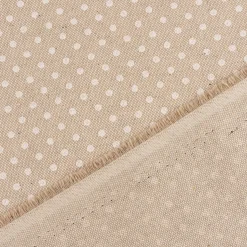 Zugluftstopper Leinenlook Basic Dot Pünktchen natur weiß verschiedene Größen von SCHÖNER LEBEN.