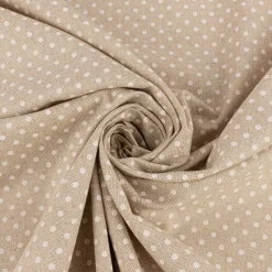 Zugluftstopper Leinenlook Basic Dot Pünktchen natur weiß verschiedene Größen von SCHÖNER LEBEN.